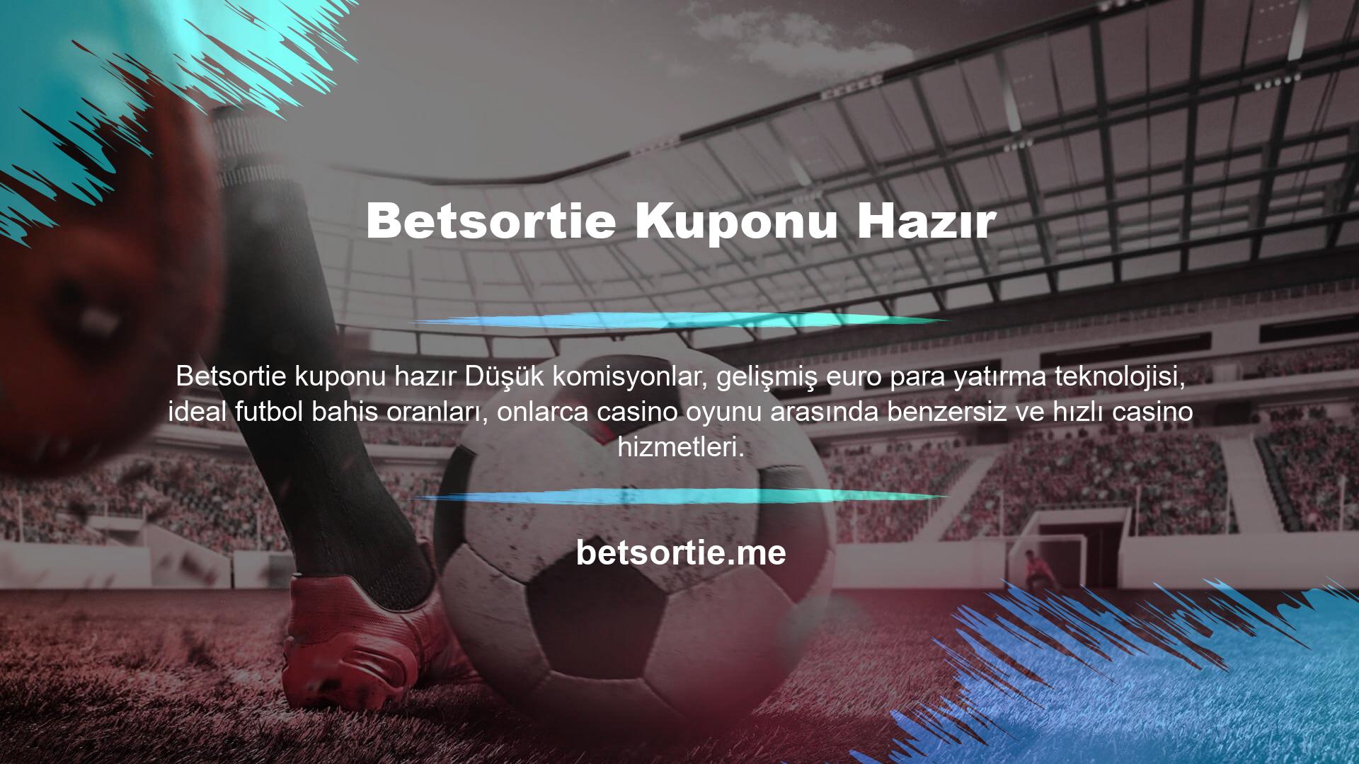 Betsortie Live TV platformunda Avrupa'nın birçok yerindeki tüm spor karşılaşmalarını Betsortie kuponu hazır olarak izlemeye hazır olun! Ücretsiz jeton kazanmak ve Betsortie popüler hizmetlerinin keyfini çıkarmak için şimdi kaydolun