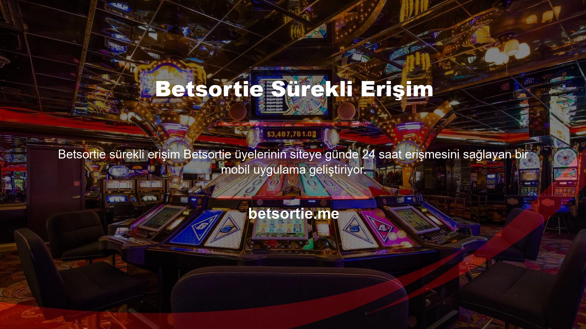 Kayıt olursanız mobil sitenin sol alt köşesinden Betsortie mobil giriş işlemleri gerçekleştirilecektir